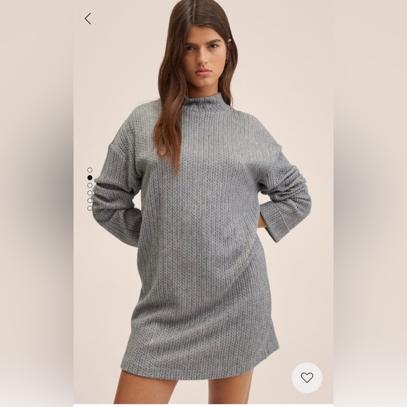 Mango Knitted Oversized Dress - Picture 2 of 7
